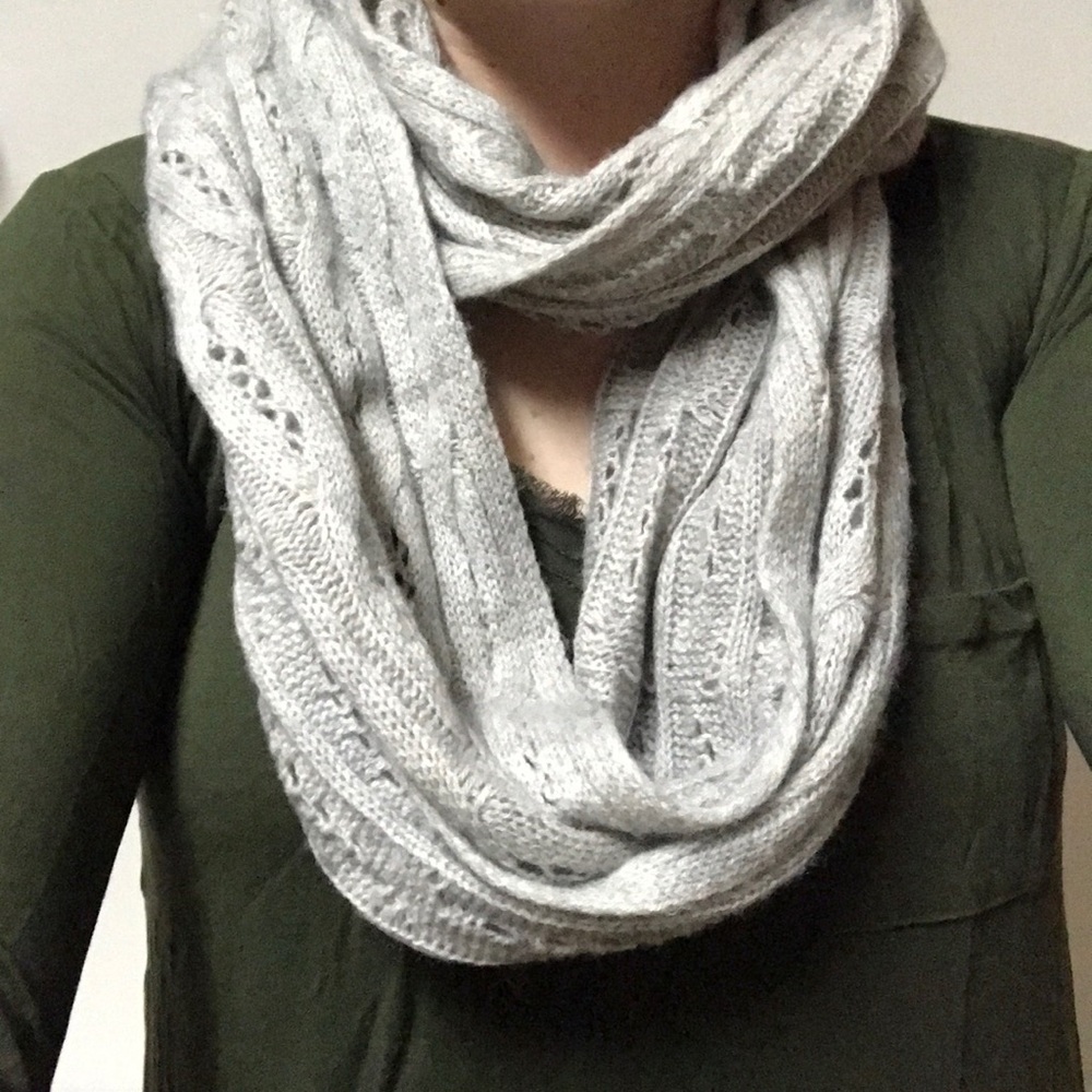Celeste Gray Infinity Scarf - Picture 3 of 4